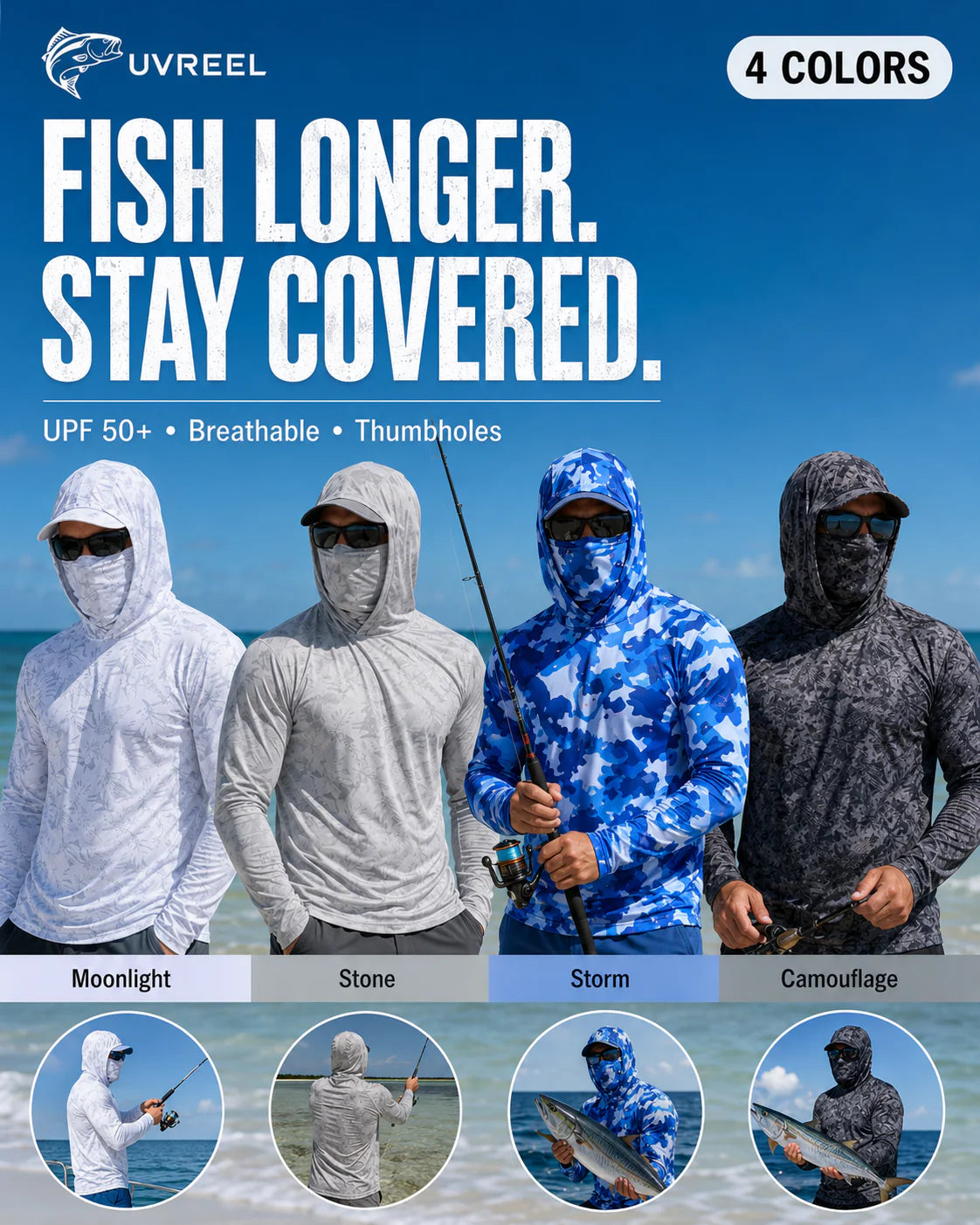 UVReel 360 Fishing Hoodie