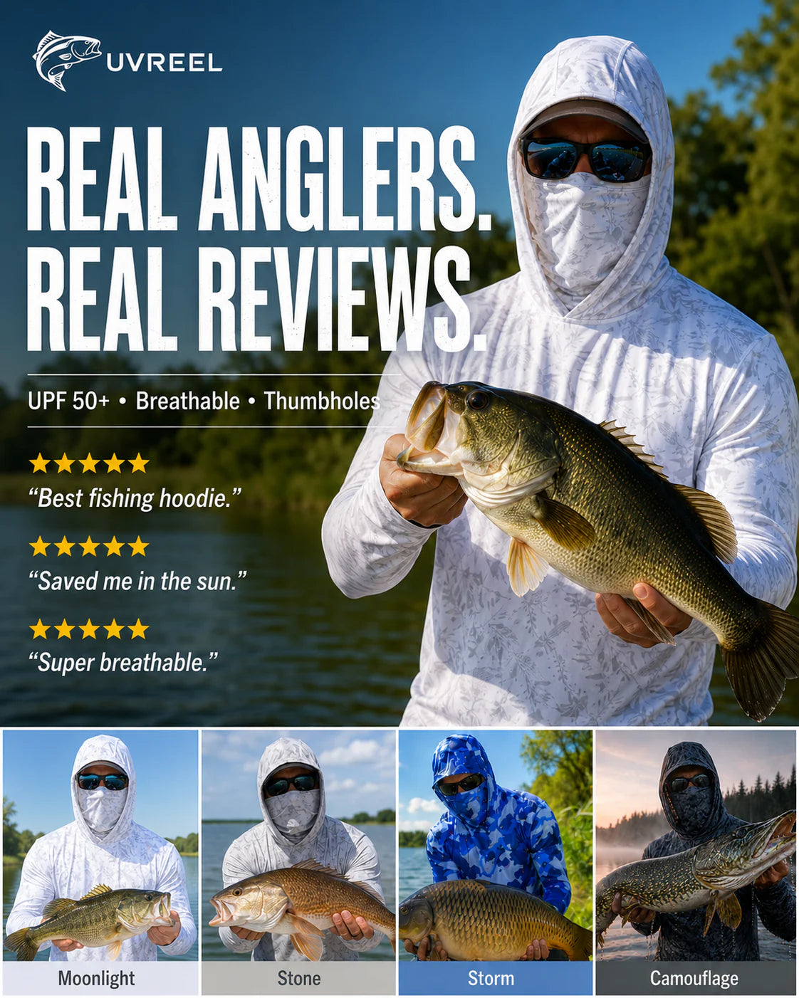 UVReel 360 Fishing Hoodie